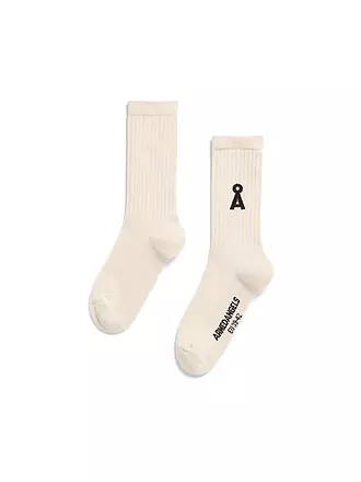 ARMEDANGELS | Socken SAAMUS BOLD oatmilk black | 